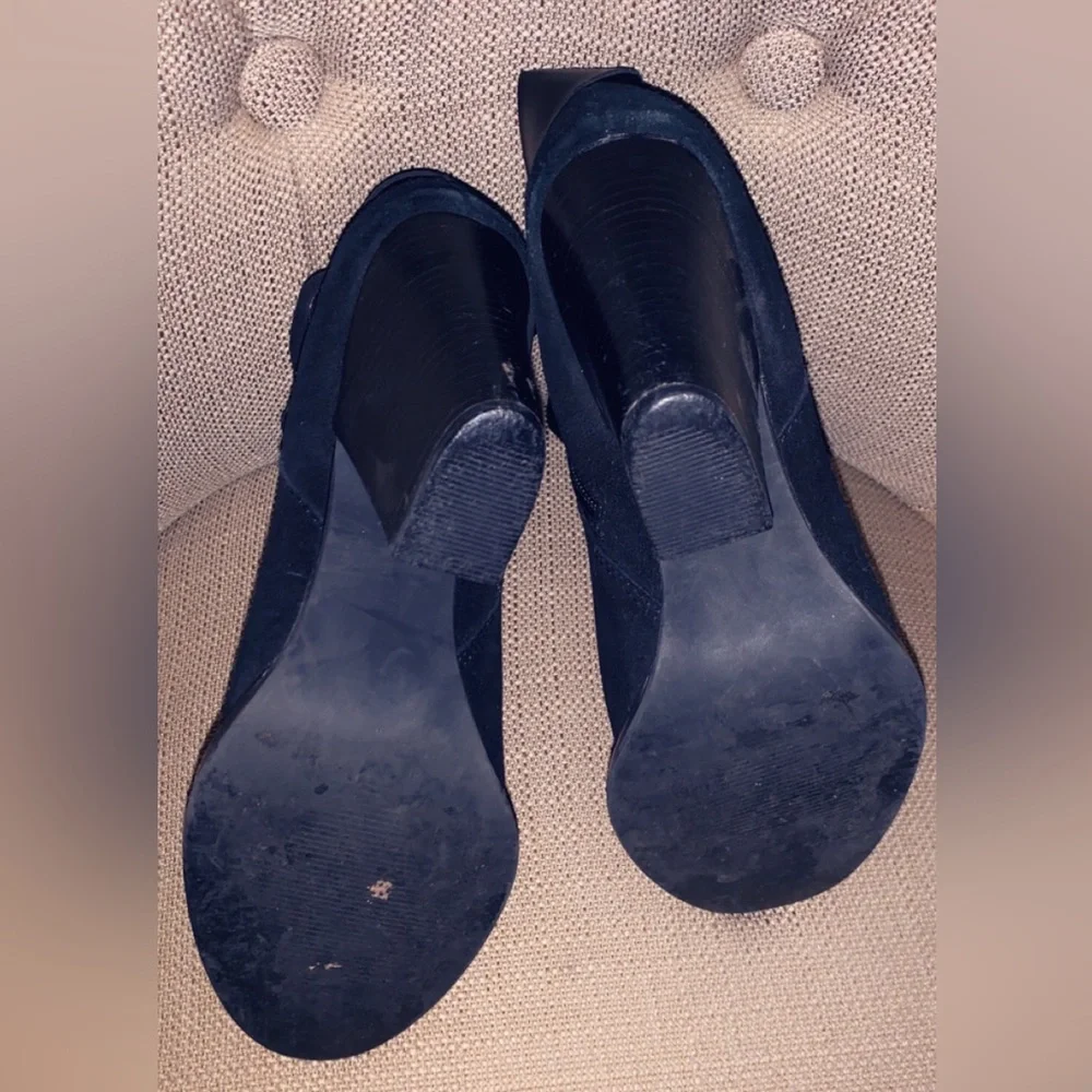 Black Suede Booties - Picture 4 of 5